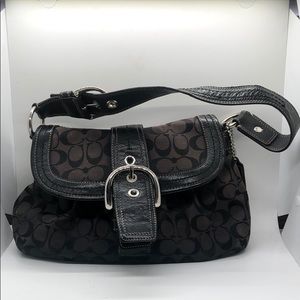 Coach Black Signature shoulder bag